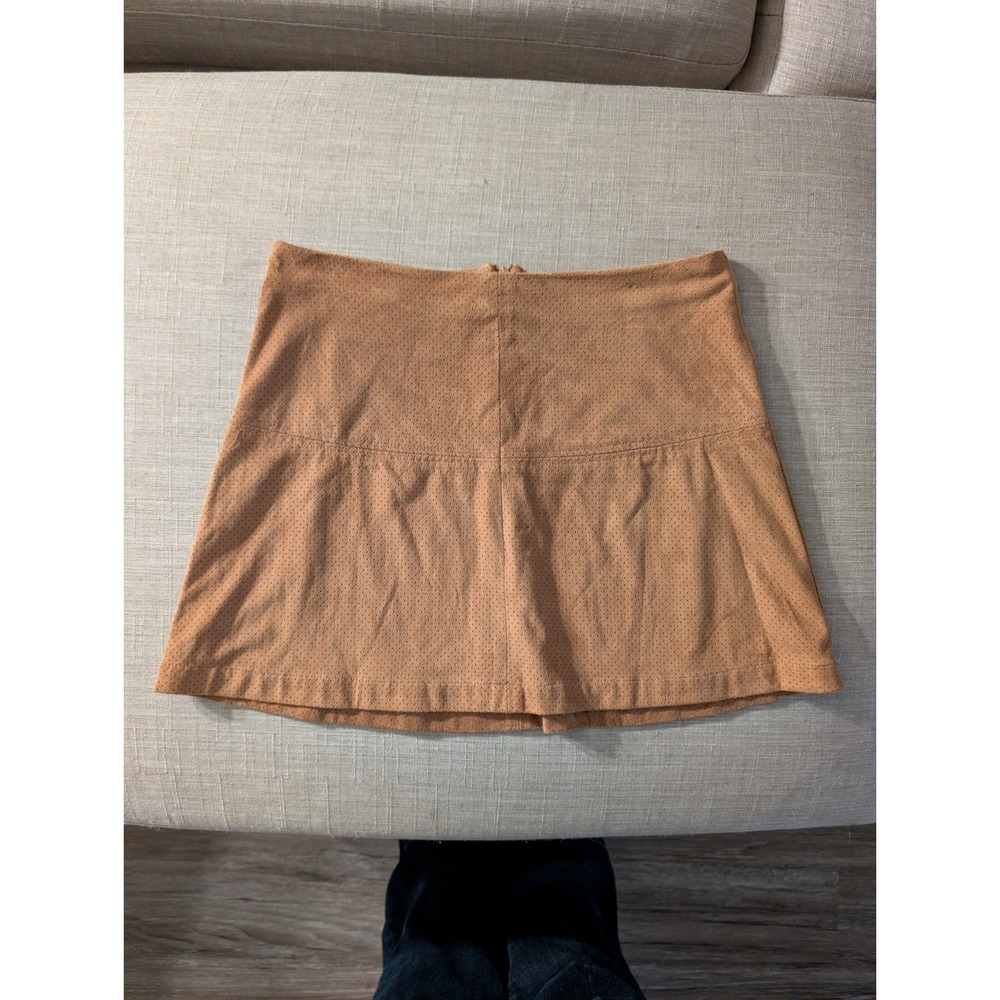 American Rag Cie Entry suede style camel mini skirt‎ size
